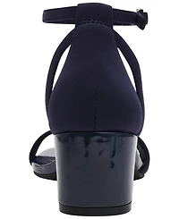 Anne Klein Women's Mia Ankle Strap Block Heel Dress Sandals