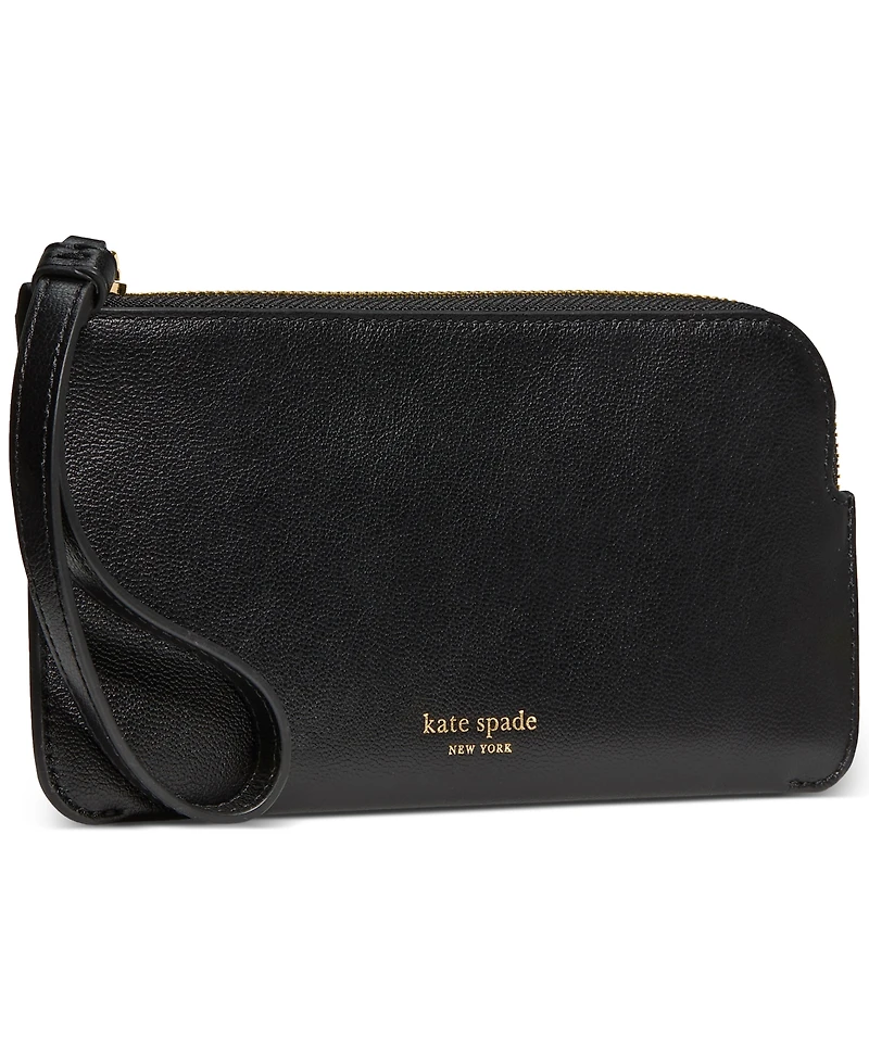 kate spade new york Zippy Smooth Leather Wristlet