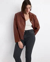 Mango Women's Claudia Slim-Fit Cropped Jeans