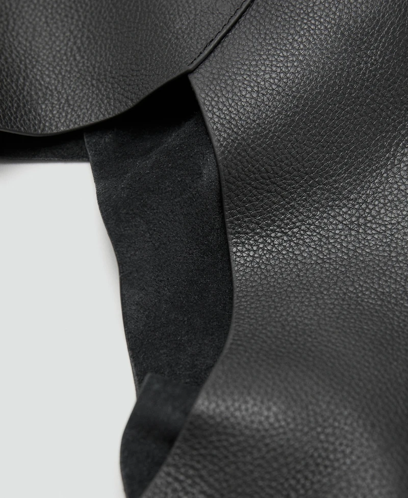 Mango Women's Leather Shoulder Bag