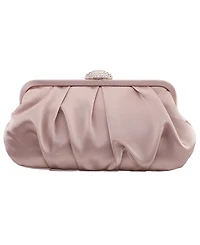 Nina Classic Lift Lock Satin Clutch