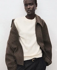 Mango Women's Round-Neck Knitted Sweater