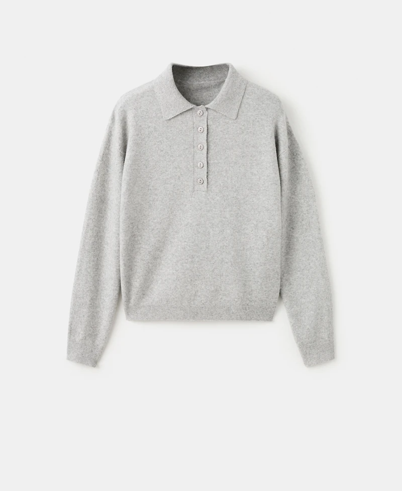 Mango Women's Long-Sleeved Polo-Neck Sweater