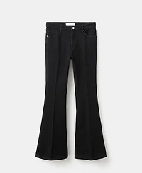 Mango Women's Violet Flared High-Rise Jeans