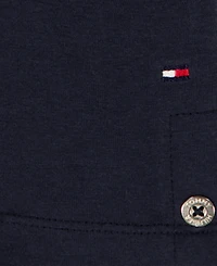 Tommy Hilfiger Girls' Toddler 2T-4T Pique Knit Sleeveless Tunic & Slit Capri Leggings, 2-Piece Set