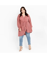 City Chic Womens Plus Size Shibara Top