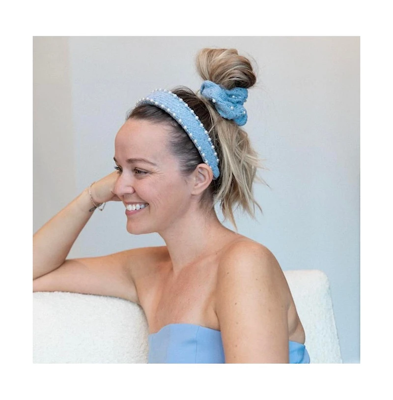 Draft - Headbands of Hope Women's Tweed Scrunchie Set of 3