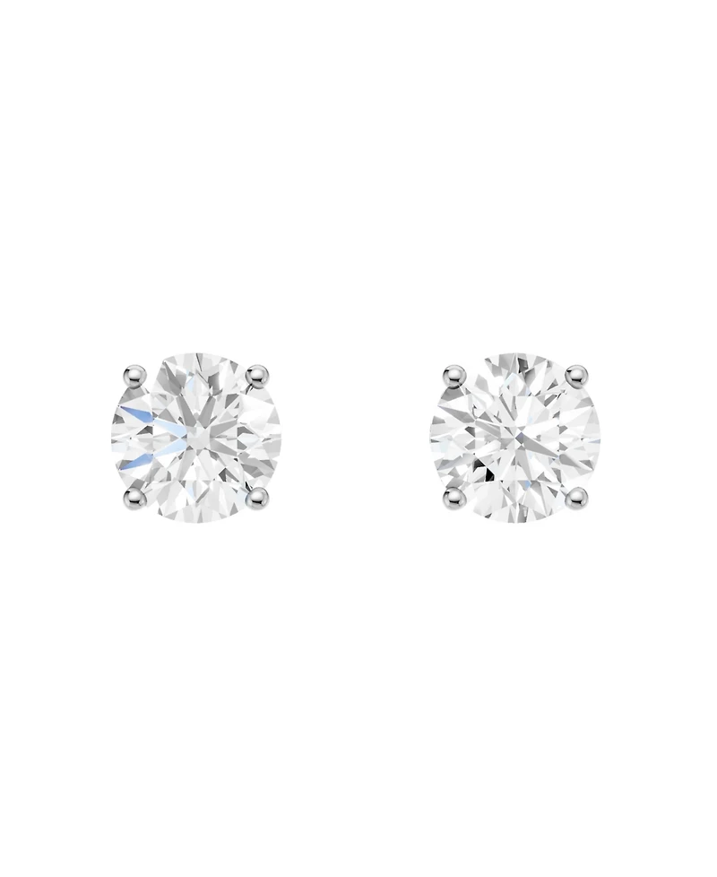 Macy's Diamond Stud Earrings (2 ct. t.w.) in 14k White Gold