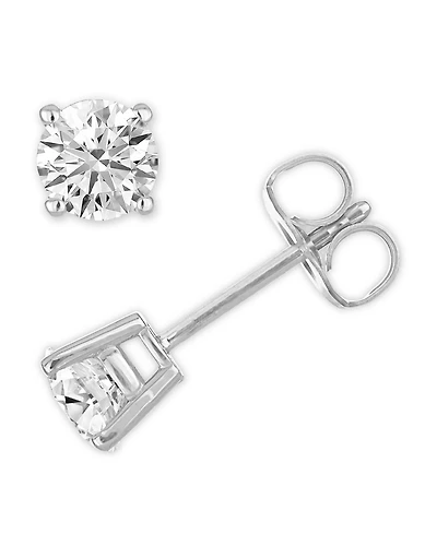 Macy's Diamond Stud Earrings (1/2 ct. t.w.) in 14k White Gold