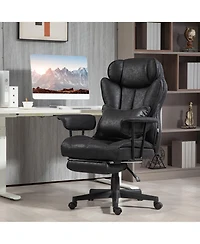 Boyel Living Massage Executive Office Chair with 6 Vibration Points Heated Big and Tall Chair