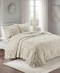 Madison Park Sabrina Tufted Chenille 3-Pc. Bedspread Set, Full/Queen
