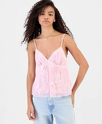 Madden Girl Juniors' Beaded Babydoll Tank