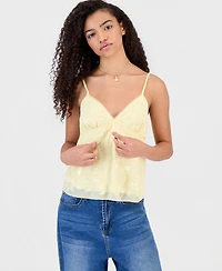 Madden Girl Juniors' Beaded Babydoll Tank