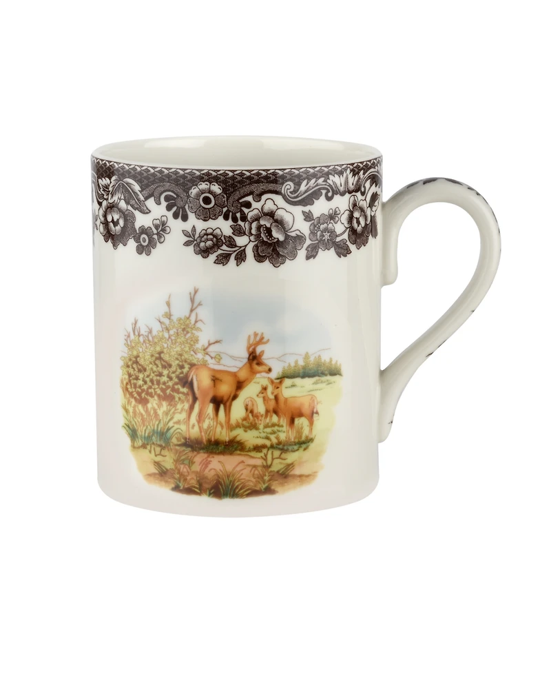 Spode Woodland Deer Mugs, Set of 4