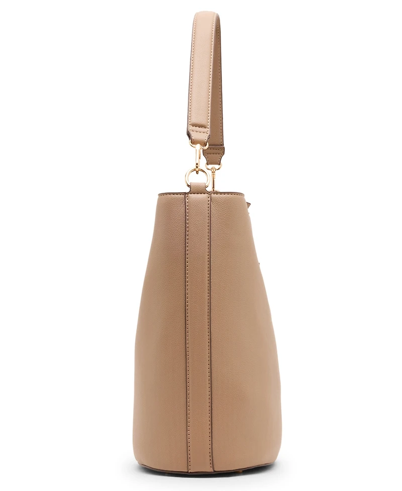 Anne Klein Small Oval Turn-Lock Bucket Bag