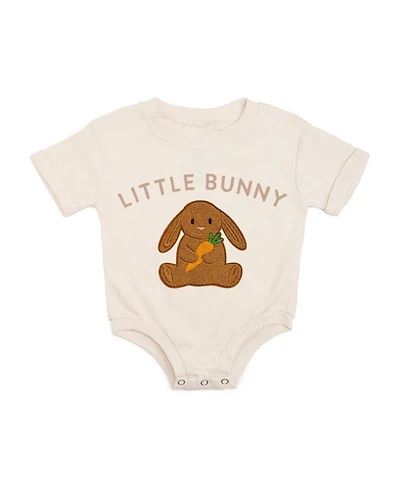 Draft - Sweet Wink Baby Boys Bunny Patch Easter Short Sleeve Romper