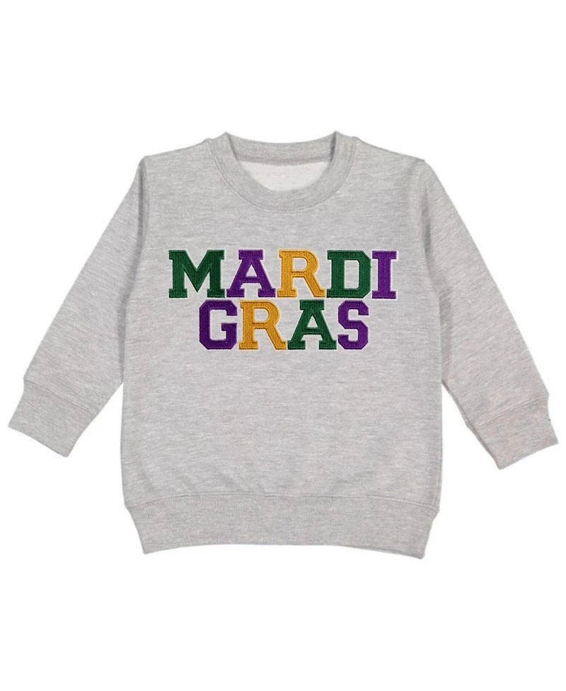 Sweet Wink Toddler Boys Mardi Gras Patch Sweatshirt