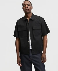 Mode of One Men's Relaxed-Fit Short-Sleeve Ripstop Shirt, Macy's Exclusive