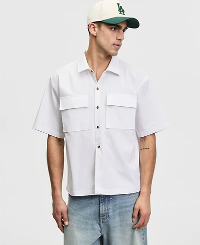 Mode of One Men's Relaxed-Fit Short-Sleeve Ripstop Shirt, Macy's Exclusive