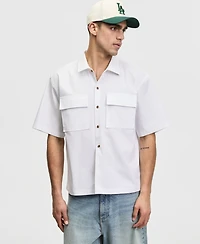 Mode of One Men's Relaxed-Fit Short-Sleeve Ripstop Shirt, Macy's Exclusive