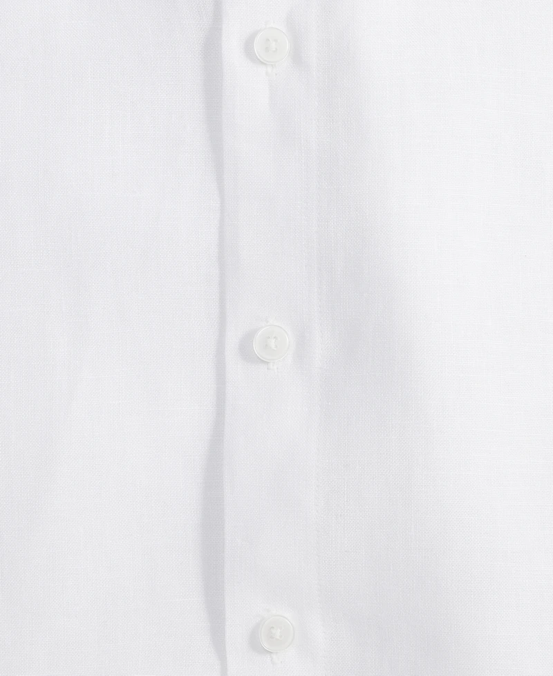 Mode of One Men's Relaxed-Fit Long-Sleeve Linen Shirt, Macy's Exclusive