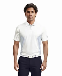Pga Tour Men's Faux Seamless Mapped Golf Polo Shirt