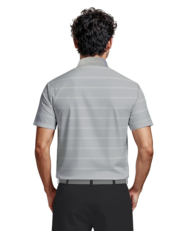 Pga Tour Men's Striped Classic-Fit Golf Polo Shirt