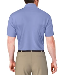 Pga Tour Men's Chest Stripe Print Golf Polo Shirt