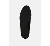 Ohrid Suede & Faux Fur Flat Loafers