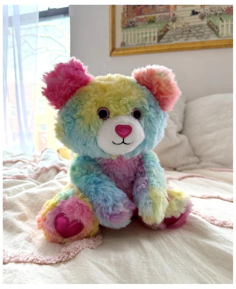 Wild Hippo Tie-Dye Passion Bear Valentine's Plush Toy