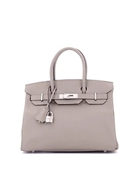 Pre-Owned HERMES Birkin 30 Handbag Epsom with Palladium Hardware