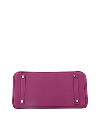 Pre-Owned Hermes Birkin 30 Handbag Pink Clemence with Palladium Hardware