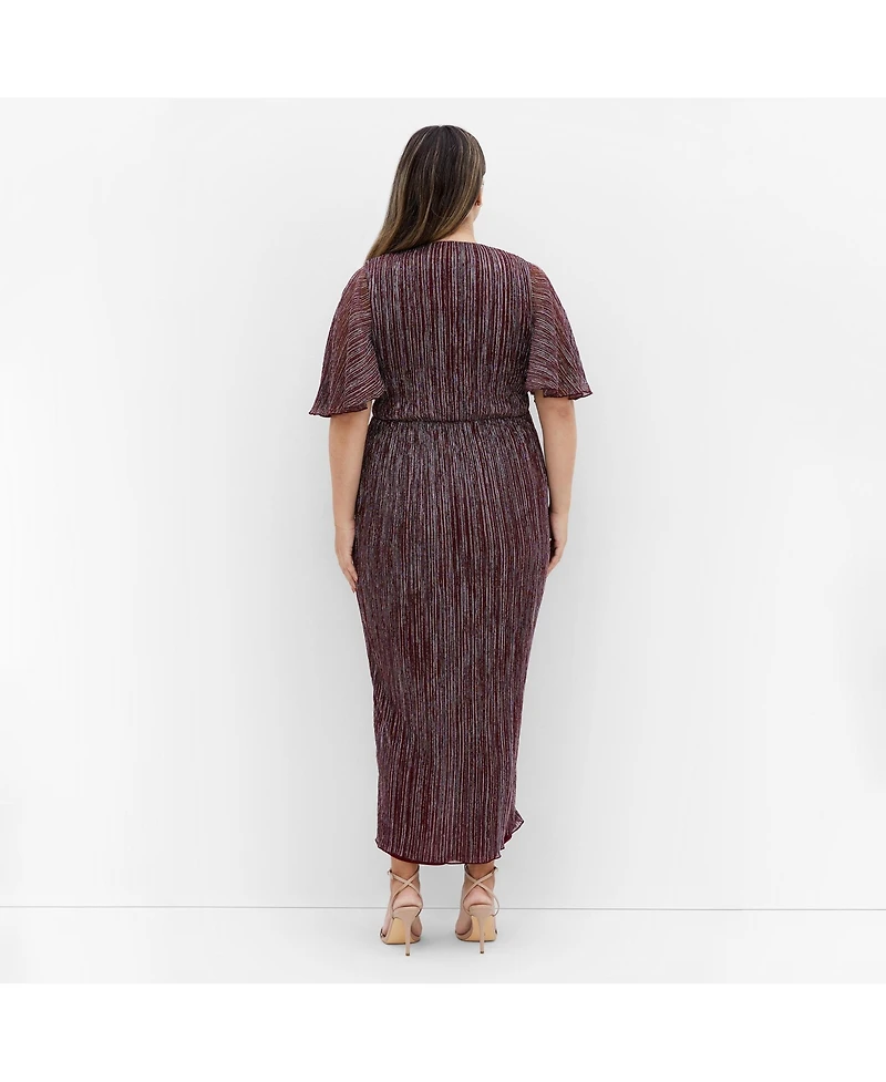 City Chic Women's Lily Sparkle Maxi Dress