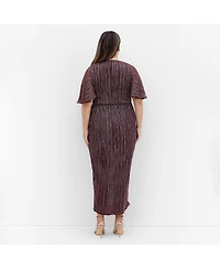 City Chic Women's Lily Sparkle Maxi Dress