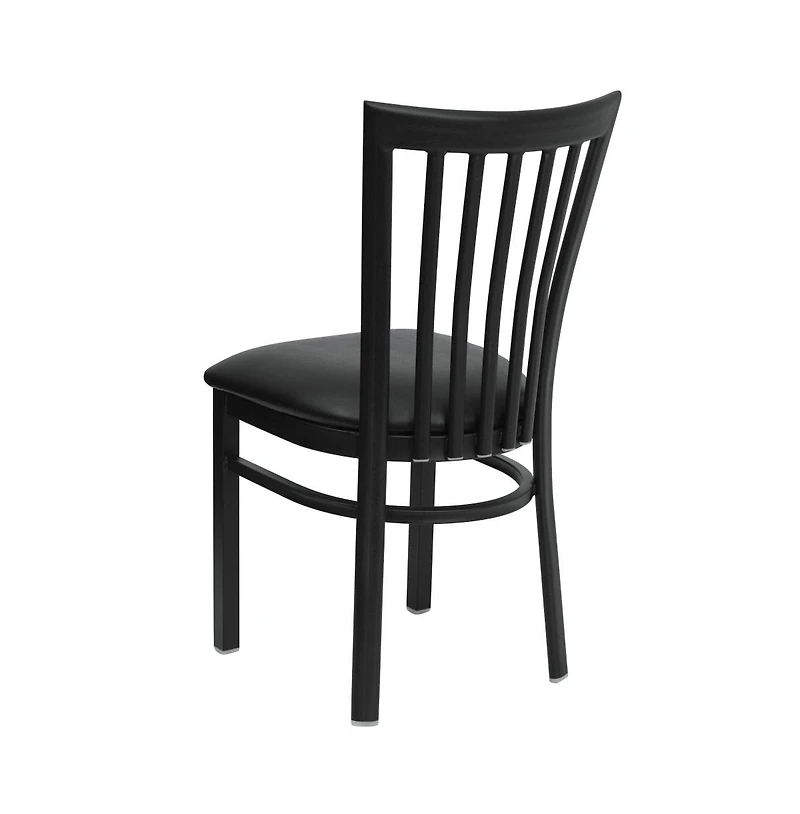 Emma+Oliver 2 Pack School House Back Metal Restaurant Chair