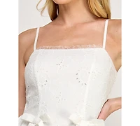 Row A Women's Sleeveless Fit & Flare Mini Dress