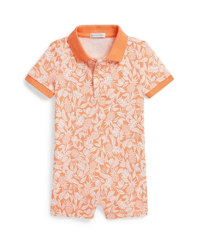 Polo Ralph Lauren Baby Boys' Pineapple Stretch Mesh Short-Sleeve Shortall