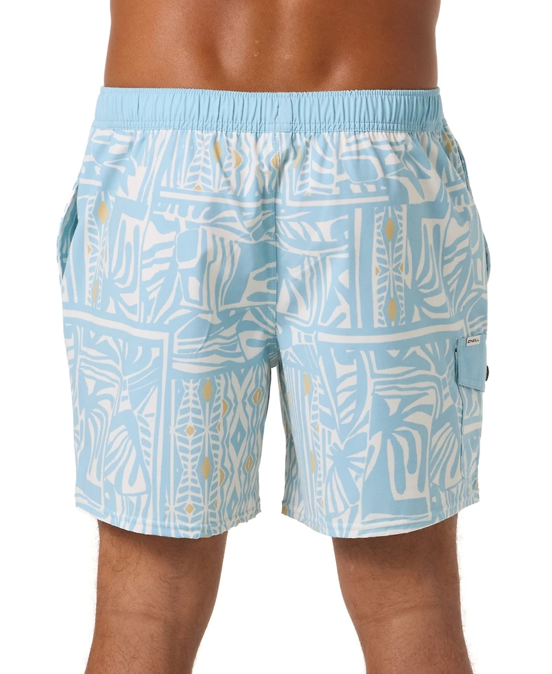 O'Neill Men's Hermosa Retro Slim-Fit Swim Trunks