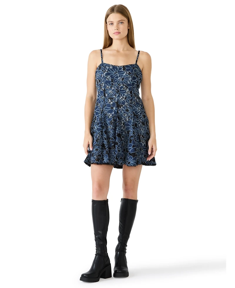 Steve Madden Juniors' Sweetheart Neck Ender Dress