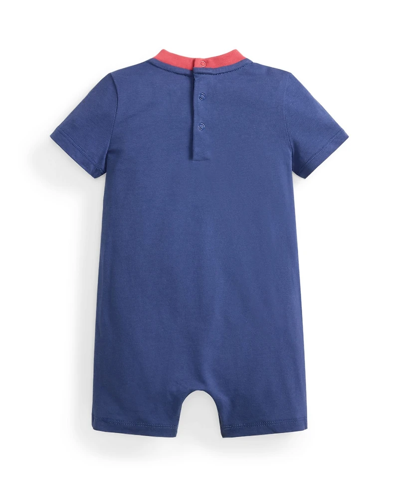 Polo Ralph Lauren Baby Boys' Bear Cotton Crewneck Shortall