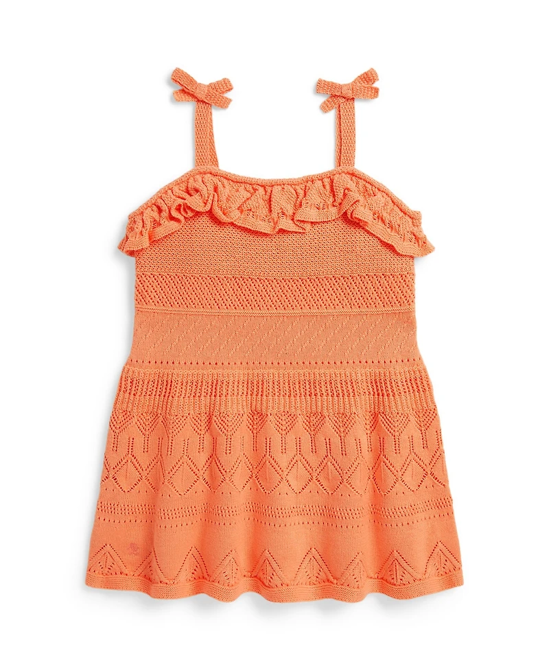 Polo Ralph Lauren Baby Girls' Pointelle Cotton Sweater Dress