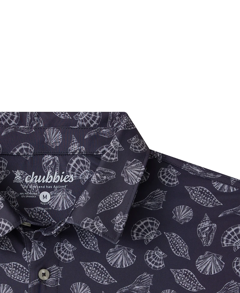 Chubbies Men's Shell Yeah Performance Short-Sleeve Polo Shirt