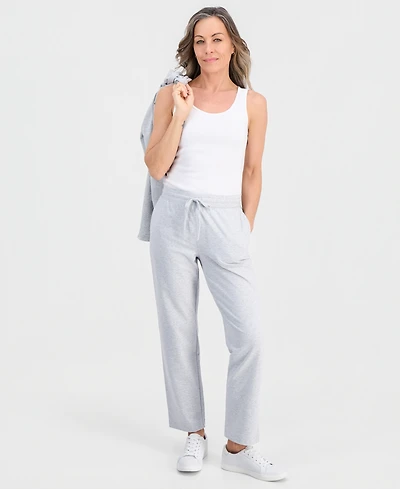 Style & Co Petite Heathered Knit Drawstring Pants, Macy's Exclusive