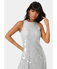 Bebe Women's Clear Sequin Dress