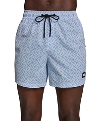 Karl Lagerfeld Paris Men's Printed Volley Shorts