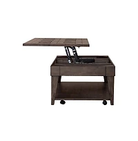 Liberty Furniture Industies, Inc Arrowcreek Lift Top Cocktail Table in Weathered Stone