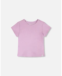 Deux par Deux Little Girls Crinkle Jersey T-Shirt