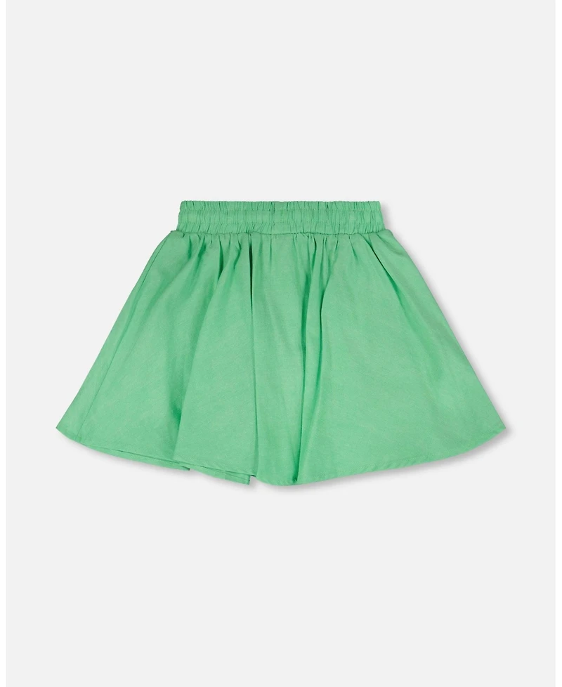 Deux par Big Girls Cotton Skort with Embroidery