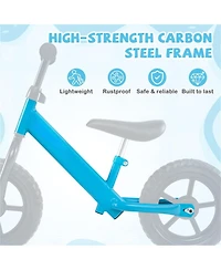 Mecale Lightweight Toddler Balance Bike No Pedal Training Bicycle-Blue