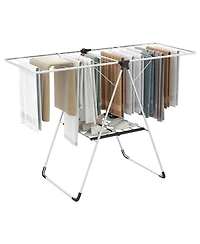 Ecooso 2-Tier Folding Laundry Drying Rack with Aluminum Frame, Clothes Rack